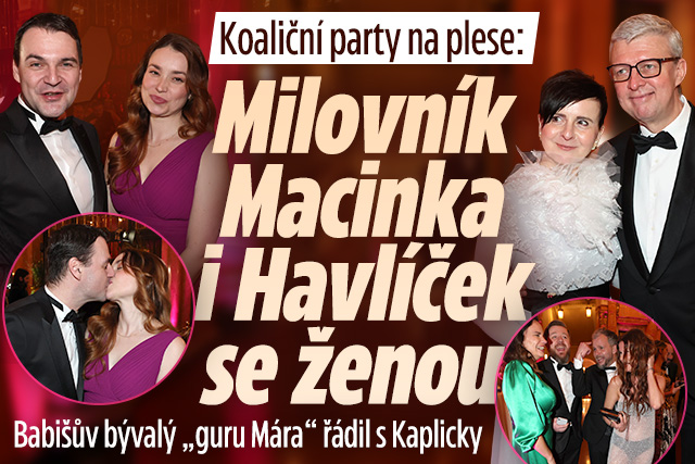 Banner ke žhavému tématu: Milovník Macinka plesal se ženou, ...