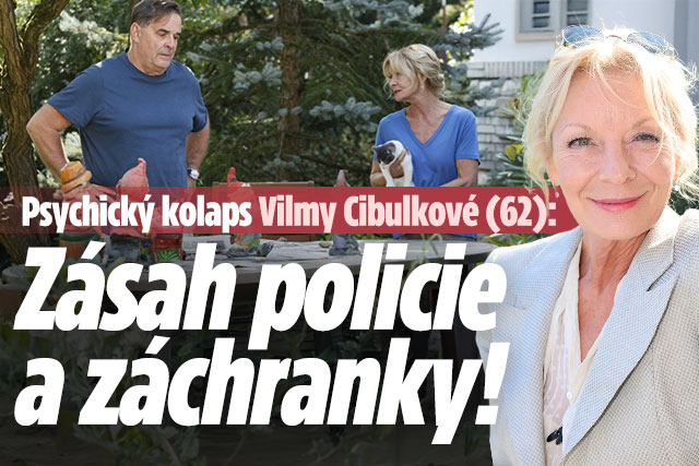 Banner ke žhavému tématu: Psychický kolaps Cibulkové (62): Zásah ...