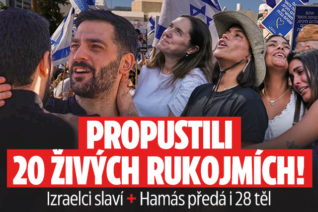 Banner ke žhavému tématu: Hamás propustil 20 živých rukojmích: ...