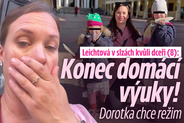 Banner ke žhavému tématu: Leichtová v slzách kvůli dceři (8): ...