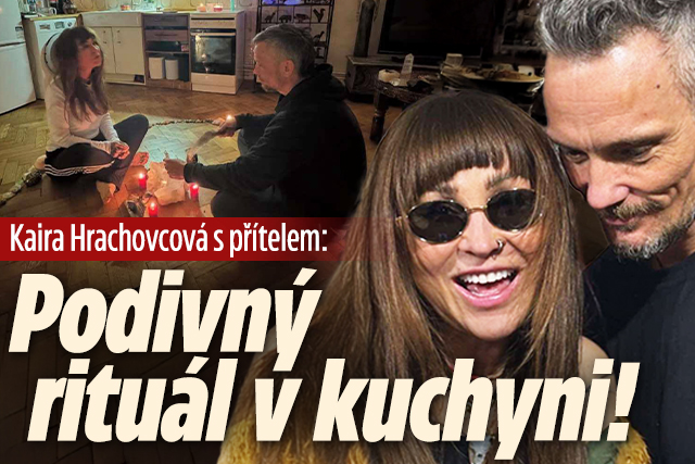 Kaira Hrachovcová s přítelem: Podivný rituál v kuchyni! 