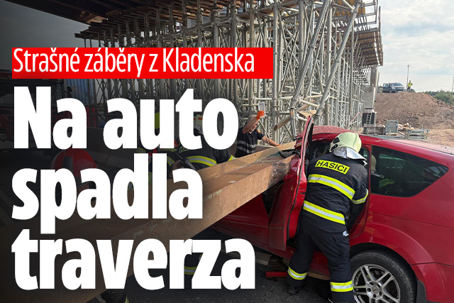 Banner ke žhavému tématu: Strašné záběry z Kladenska: Na auto s ...