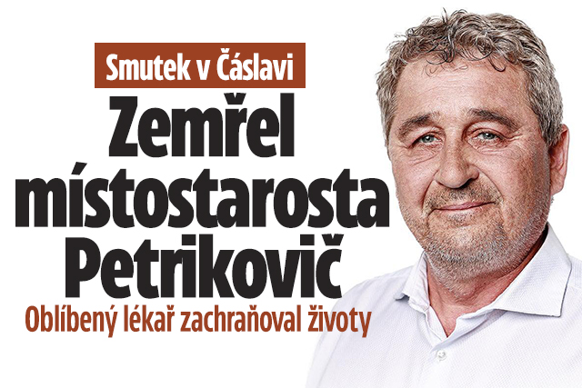 Banner ke žhavému tématu: Smutek v Čáslavi: Zemřel místostarosta ...
