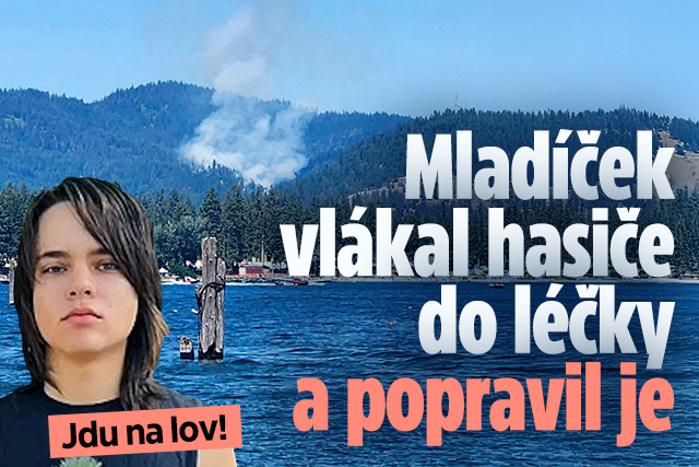 Jdu na lov! Mladíček vlákal hasiče do léčky a popravil je