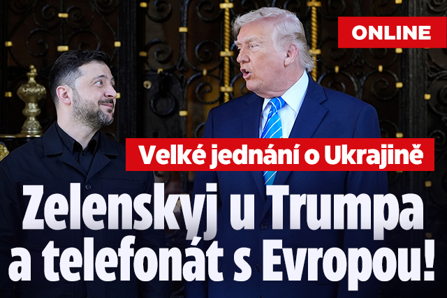 Banner ke žhavému tématu: Jednání o Ukrajině: Zelenskyj u Trumpa ...