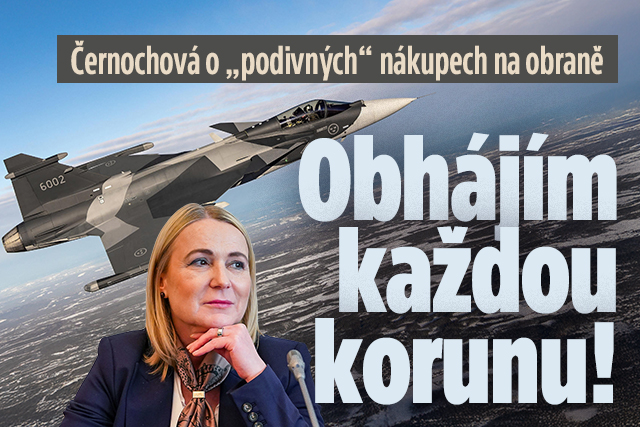 Černochová o nákupech na obraně: Obhájím každou korunu