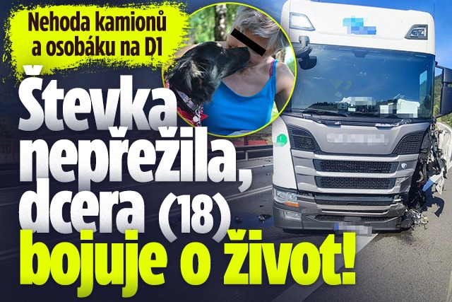 Banner ke žhavému tématu: Števka nepřežila nehodu na D1: Dcera ...