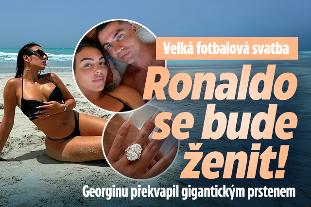 Ronaldo se bude ženit. Georginu překvapil prstenem! 