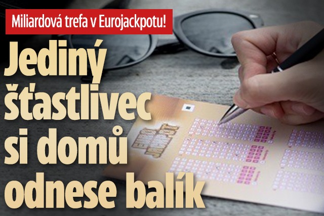 Banner ke žhavému tématu: Miliardová trefa v Eurojackpotu! Jediný ...