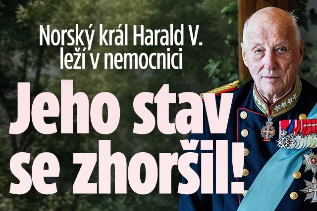 Banner ke žhavému tématu: Zprávy o norském králi z nemocnice: ...