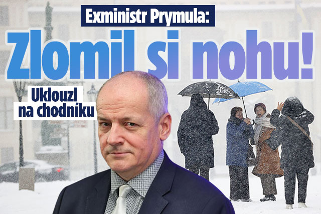 Banner ke žhavému tématu: Exministr Prymula: Zlomil si nohu, ...