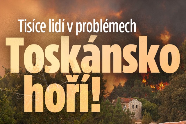 Banner ke žhavému tématu: Tisíce lidí v problémech: Toskánsko ...