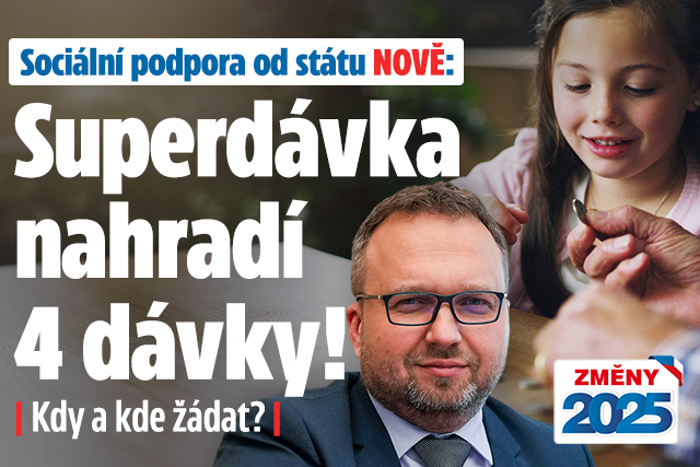 Sociální podpora od státu NOVĚ: Superdávka nahradí 4 dávky!