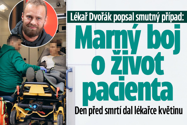 Banner ke žhavému tématu: Lékař Dvořák popsal smutný případ: ...