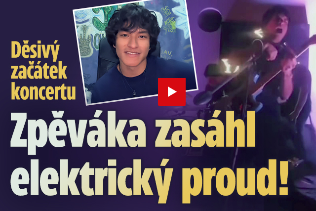 Banner ke žhavému tématu: Děsivý začátek koncertu: Zpěváka zasáhl ...