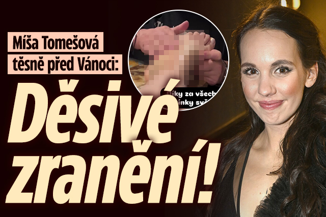 Banner ke žhavému tématu: Míša Tomešová těsně před Vánoci: Děsivé ...