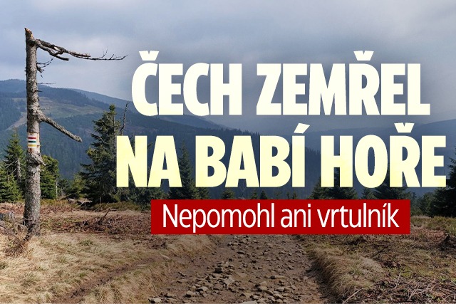 Banner ke žhavému tématu: Čech (†63) zemřel na Babí hoře: ...