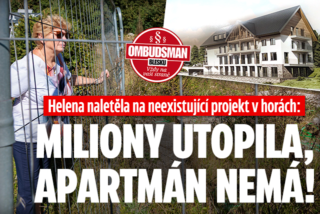 Banner ke žhavému tématu: Helena naletěla: Miliony ani apartmán v ...