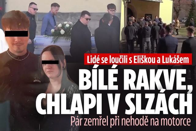 Banner ke žhavému tématu: Loučení s Eliškou a Lukášem: Bílé rakve ...