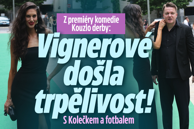 Z premiéry komedie Kouzlo derby: Vignerové došla trpělivost!