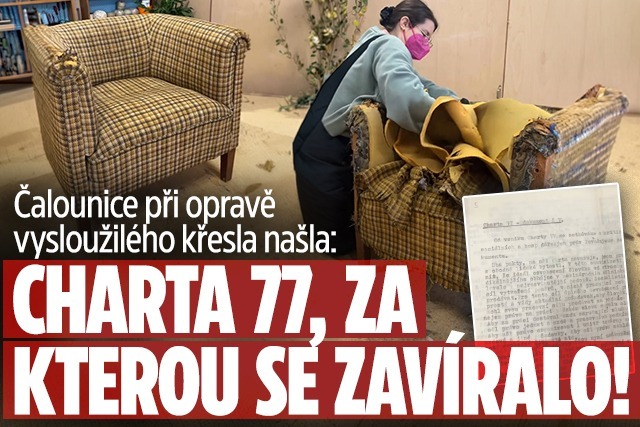 Banner ke žhavému tématu: Unikátní nález v křesle: Charta 77, za ...