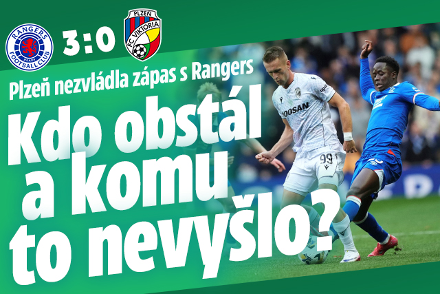 Plzeň dostala od Rangers trojku: Kdo obstál a komu to nevyšlo