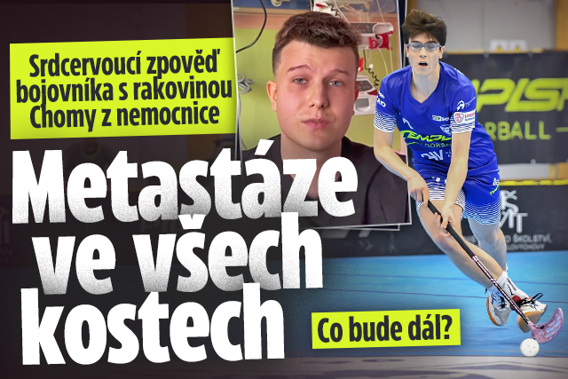 Banner ke žhavému tématu: Florbalista Choma: Metastáze ve všech ...