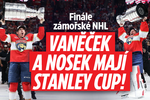 Nosek a Vaněček slaví Stanley Cup! Florida dál vládne NHL