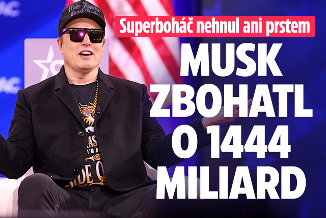Banner ke žhavému tématu: Musk zbohatl o 1444 miliard: První na ...
