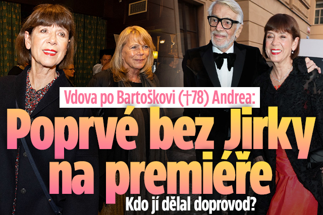 Banner ke žhavému tématu: Vdova po Bartoškovi (†78) Andrea: ...
