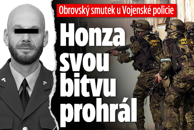 Banner ke žhavému tématu: Obrovský smutek u Vojenské policie: ...