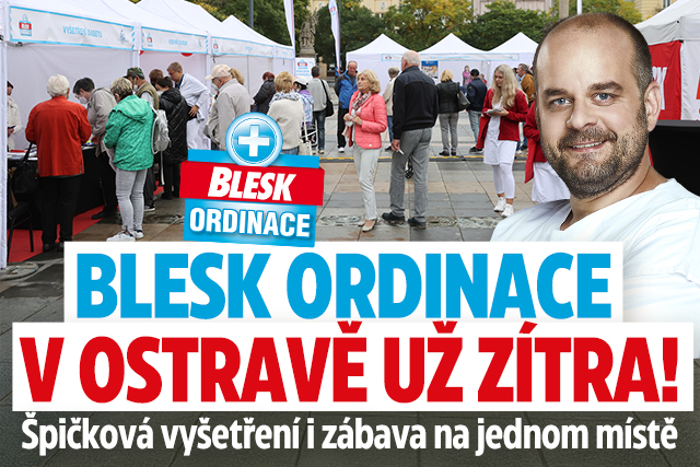Banner ke žhavému tématu: Blesk Ordinace v Ostravě ZÍTRA: ...