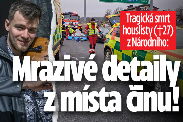 Banner ke žhavému tématu: Smrt houslisty (†27) z Národního: ...