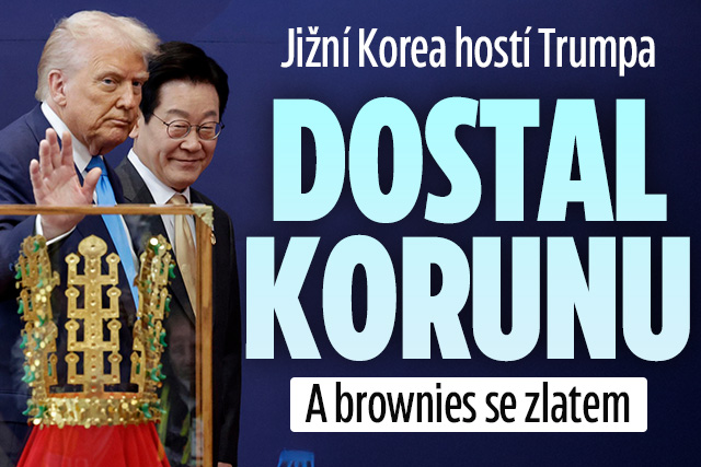 Banner ke žhavému tématu: Trumpa v Jižní Koreji zasypali zlatým ...