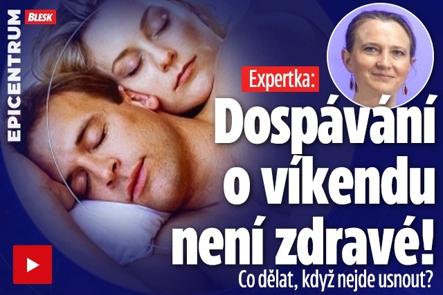 Banner ke žhavému tématu: Dospávání o víkendu není zdravé, varuje ...