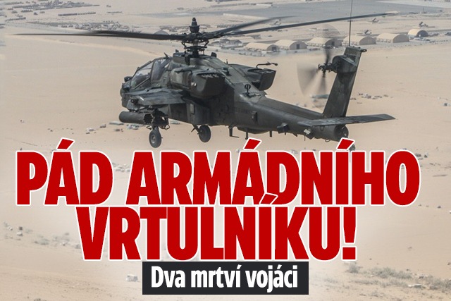 Banner ke žhavému tématu: Pád armádního vrtulníku! Dva mrtví ...