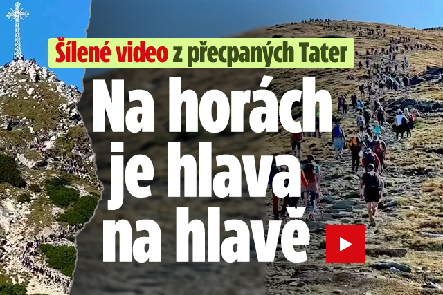 Banner ke žhavému tématu: Šílené video z přecpaných Tater: Na ...