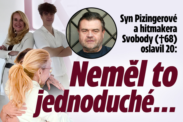 Syn Pizingerové a Svobody (†68) oslavil 20: Neměl to jednoduché...