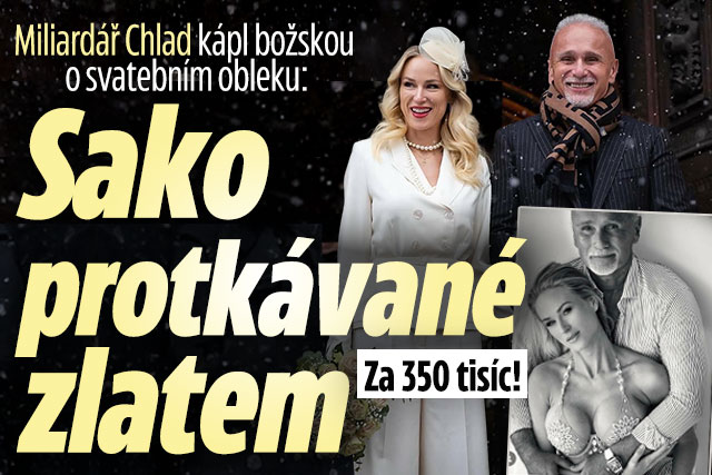 Miliardář Chlad kápl božskou: Sako protkávané zlatem!
