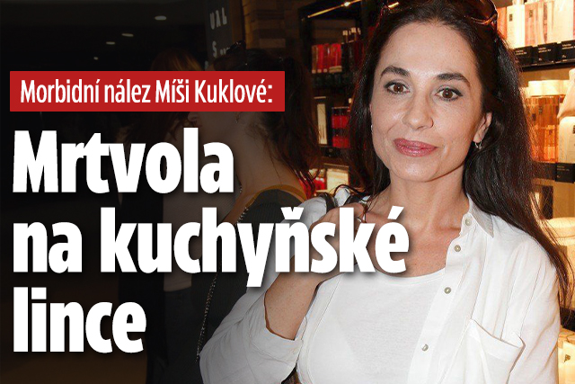 Morbidní nález Míši Kuklové: Mrtvola na kuchyňské lince