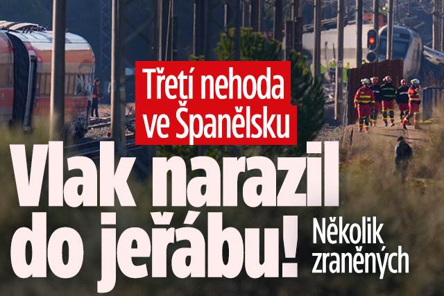 Banner ke žhavému tématu: Třetí nehoda ve Španělsku: Vlak narazil ...