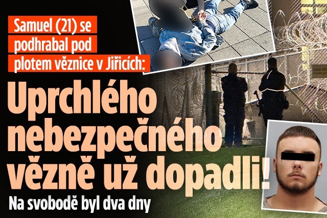 Banner ke žhavému tématu: Vězeň se podhrabal ven: Dopadli ho v ...