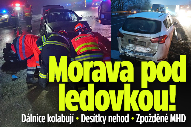 Banner ke žhavému tématu: D1 a D2 na Brno zastavily nehody: ...