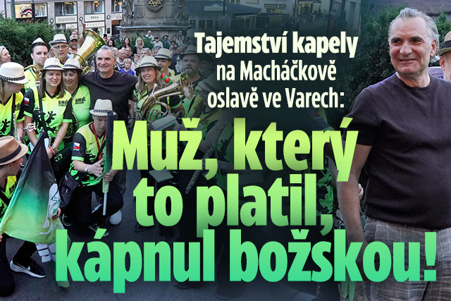 Banner ke žhavému tématu: Tajemství kapely na Macháčkově oslavě ...