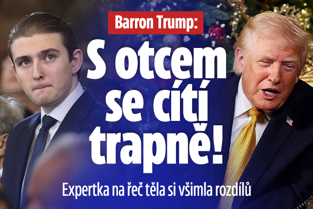 Banner ke žhavému tématu: Barron Trump se s otcem cítí trapně! ...
