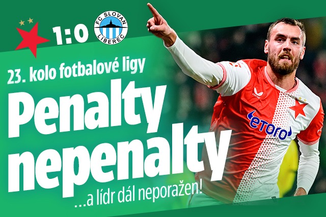 Banner ke žhavému tématu: Slavia - Liberec 1:0: Penalty ...