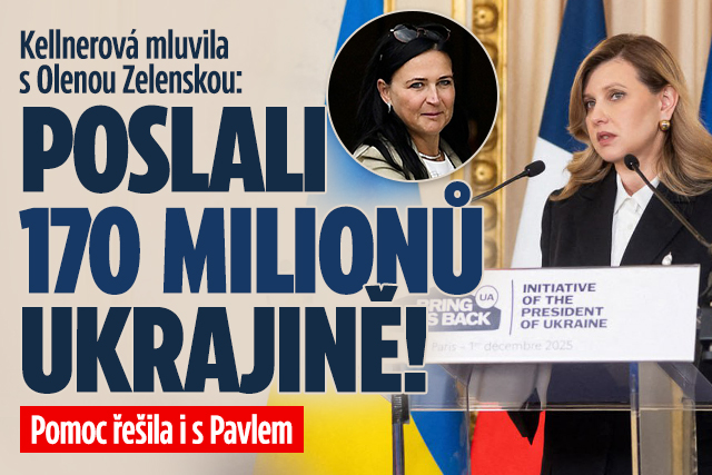 Banner ke žhavému tématu: Kellnerová mluvila se Zelenskou: 170 ...