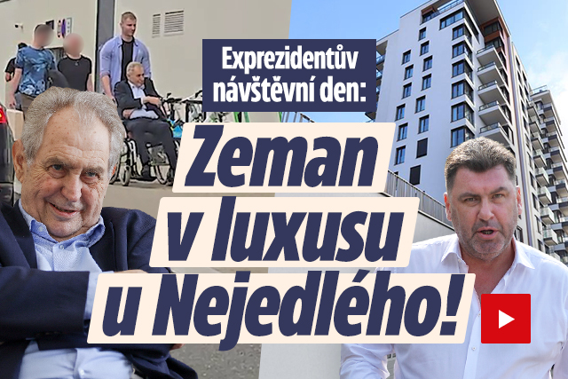 Exprezidentův návštěvní den: Zeman v luxusu u Nejedlého! 