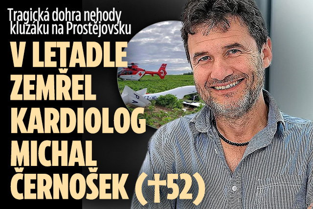 Při nehodě kluzáku na Prostějovsku zemřel kardiolog Černošek