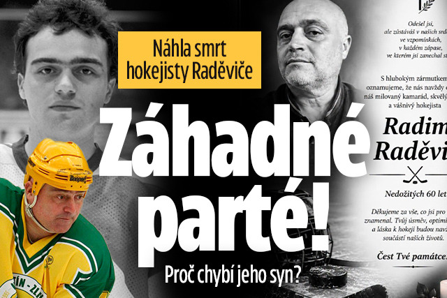 Banner ke žhavému tématu: Záhada na parte hokejisty Raděviče: ...